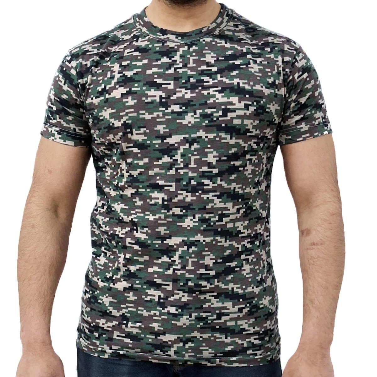 Game Digital Camouflage T-Shirts - Digital Woodland S