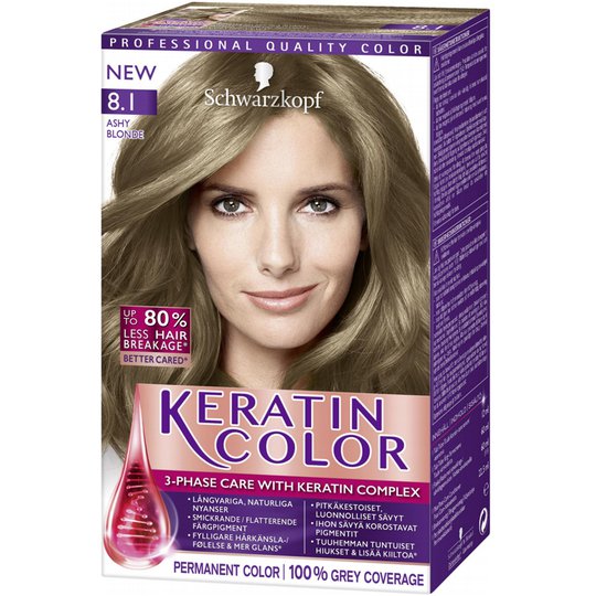 Hiusväri "Keratin Color Ashy Blonde" - 37% alennus