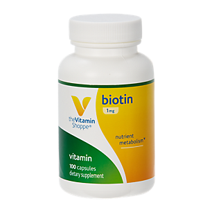 Biotin for Hair, Skin & Nails Support - 1 MG (100 Capsules)