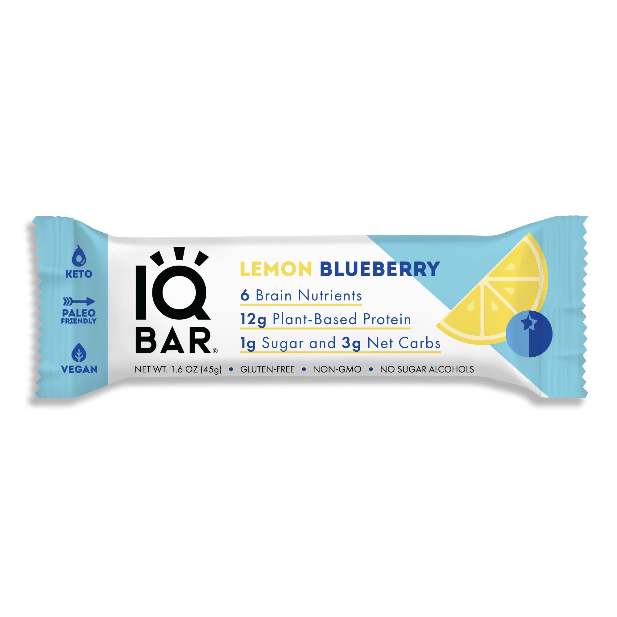 IQ Bar, Lemon Blueberry - 1.6 oz