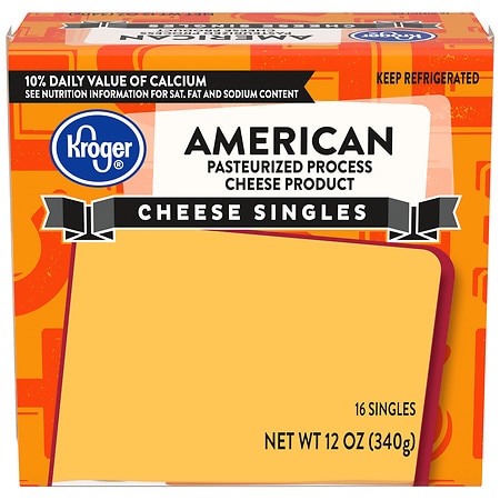 Kroger American Cheese Singles - 12.0 oz