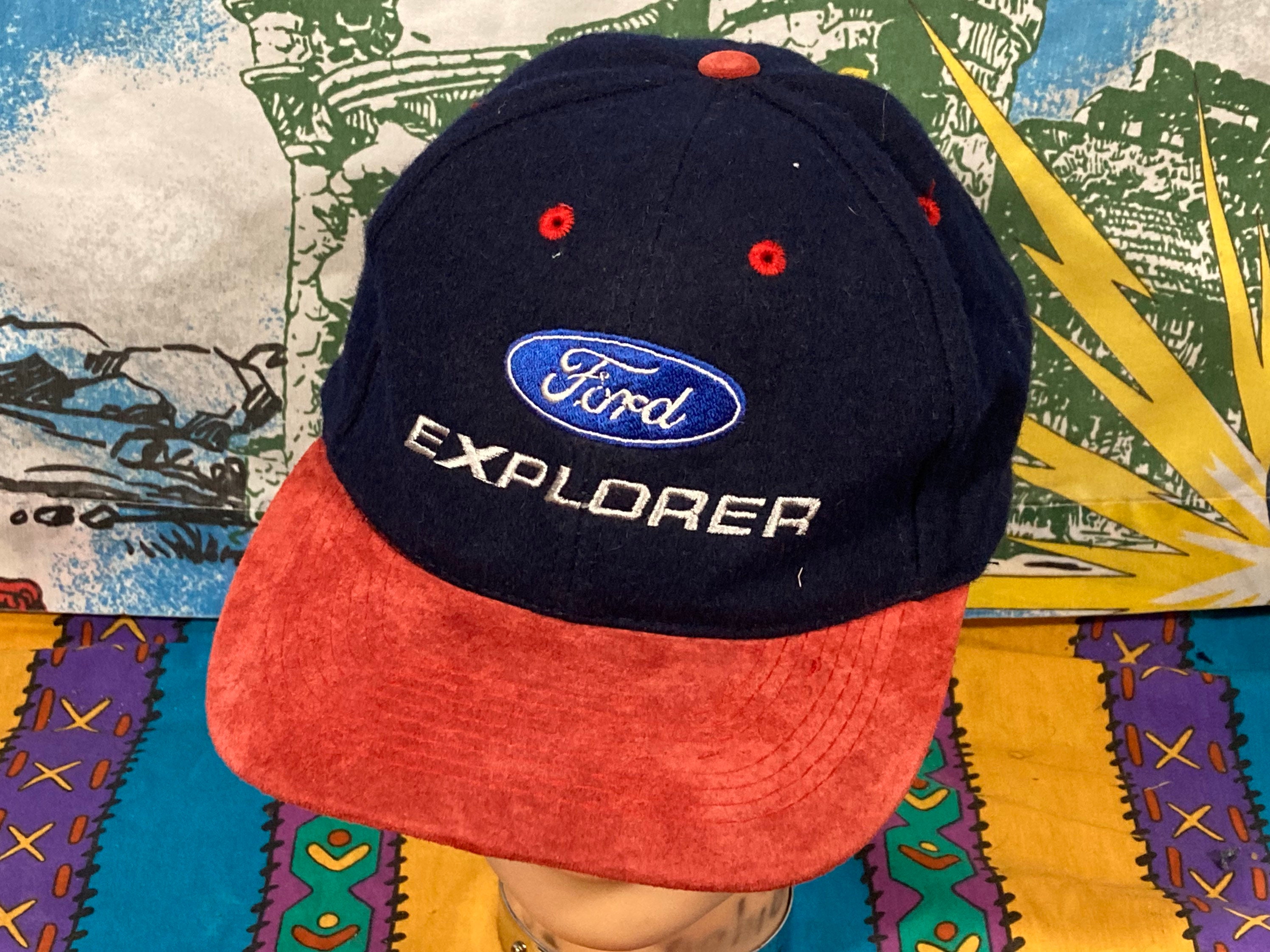 Vintage 90S Ford Explorer Wool Blend Strapback Dad Hat