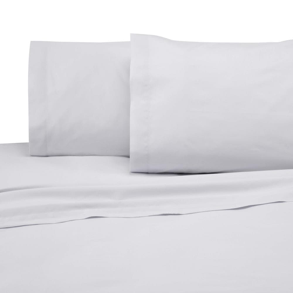 WestPoint Home Martex 225 Thread Count Sheet Full Cotton Blend Bed Sheet in White | 028828991928