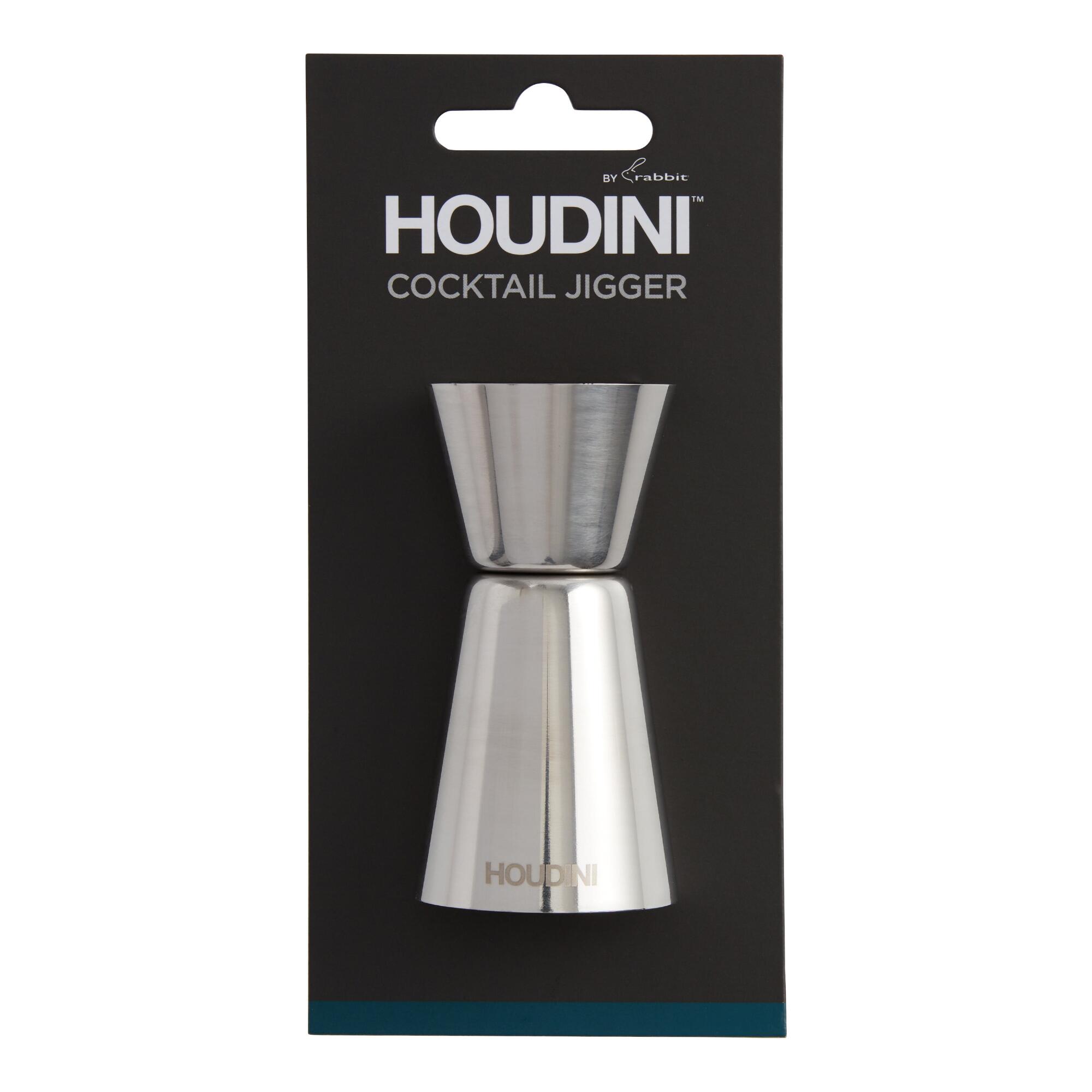 Houdini Stainless Steel Double Jigger Set of 2 by World Market