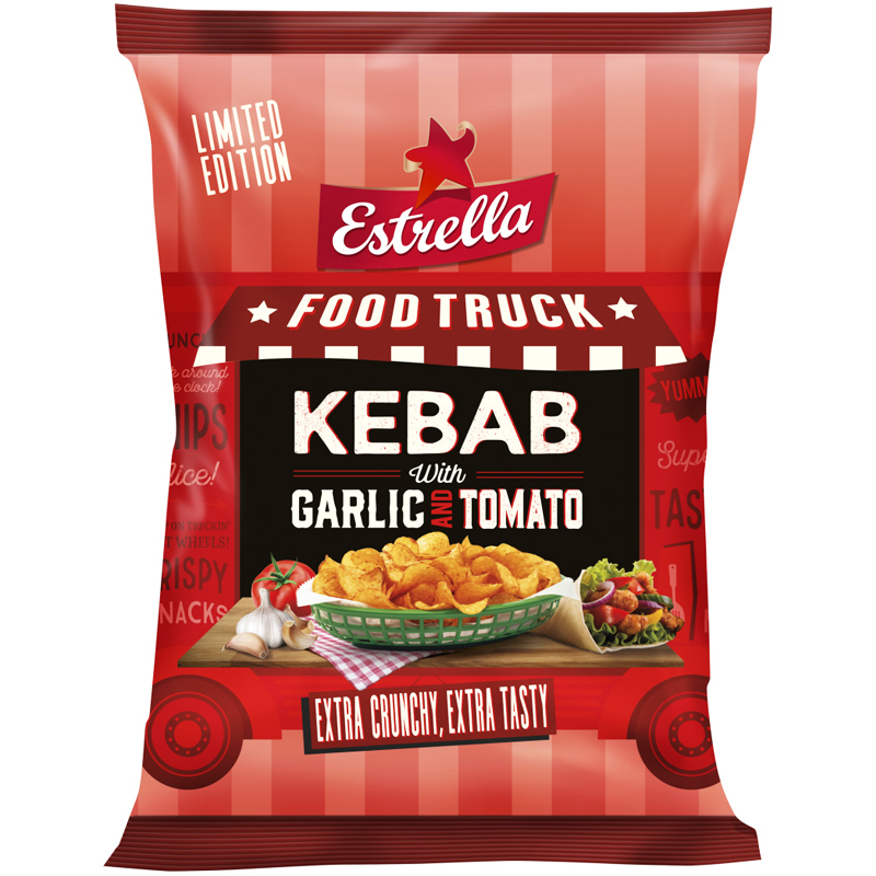Chips Kebab "Garlic & Tomato" 180g - 40% rabatt