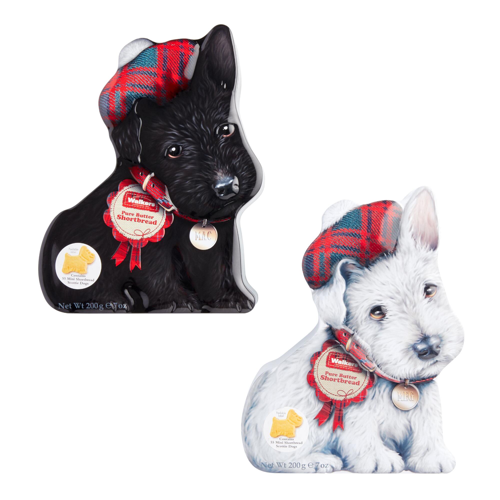 Walkers Wee Scottie Dog Cookie Tin Set of 2 by World Market