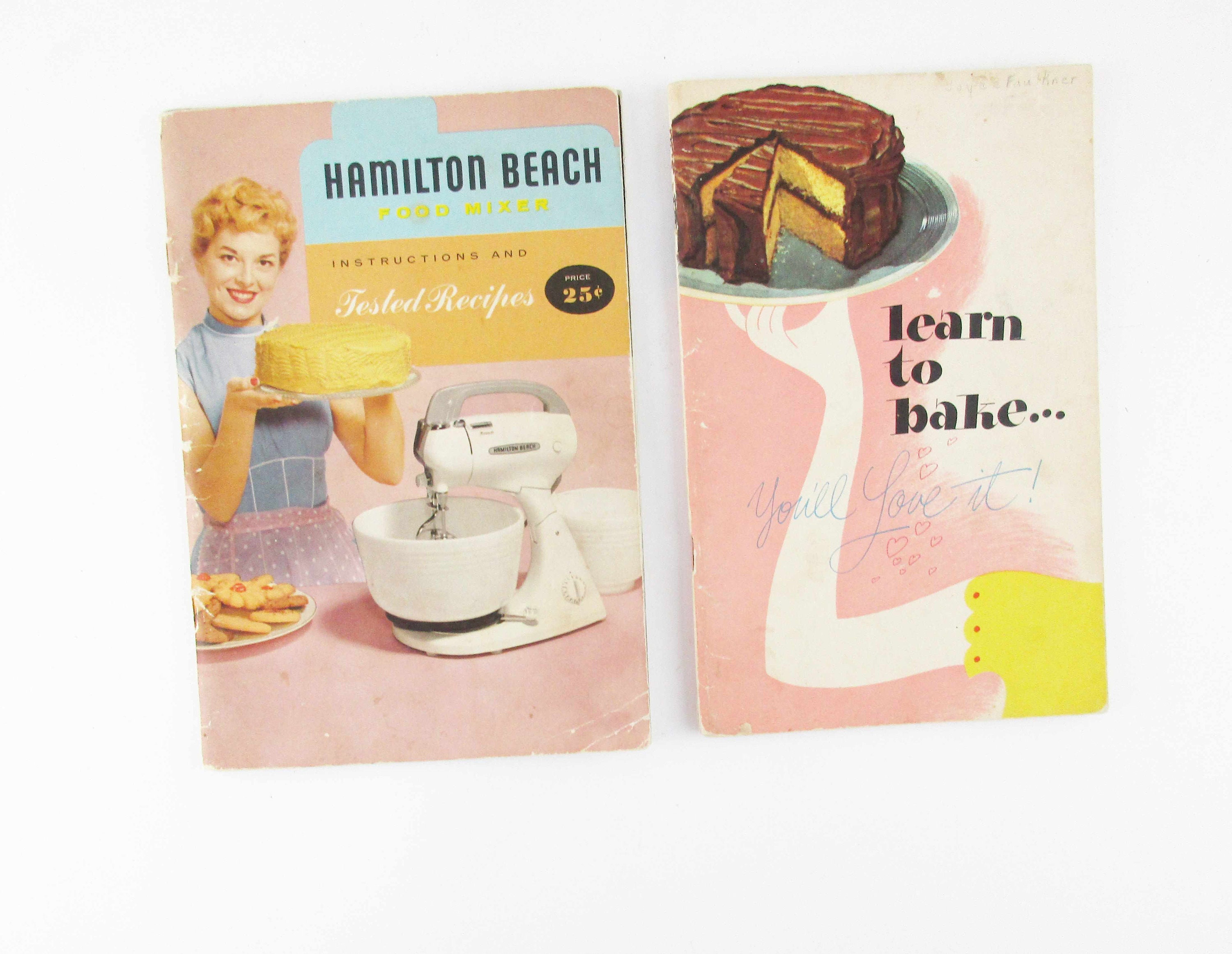 Two 1950S Cook Books - Gift For Expert Or Novice Baker From "Hamilton Beach' & "Calumet' Plus "Swans Down' Cakemix