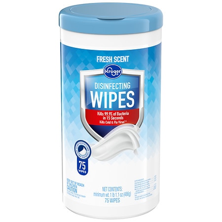 Kroger Fresh Scent Disinfecting Wipes - 75.0 ea