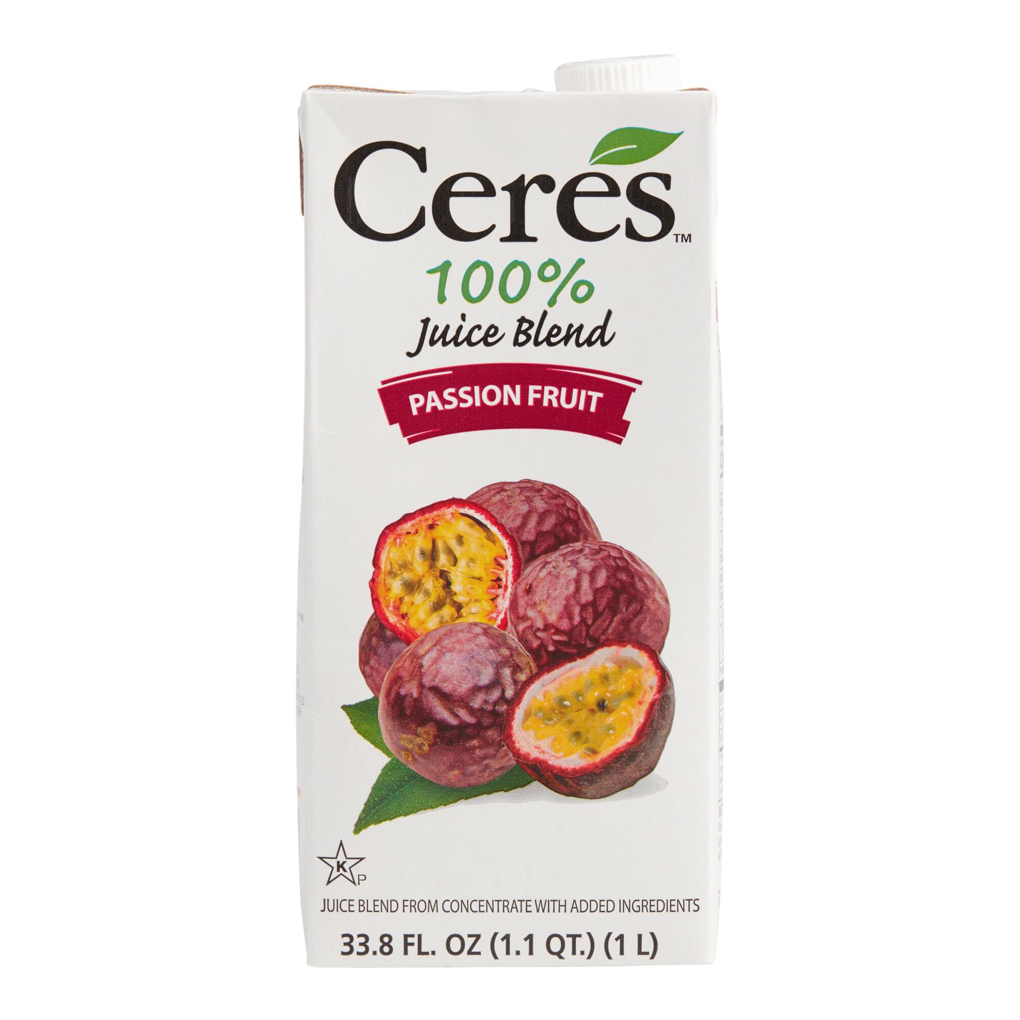Ceres Passion Fruit Juice Set Of 12 by World Market