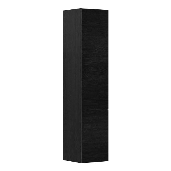 Gustavsberg Artic Baderomsskap glatt, svart, 35 cm, vendbare dører
