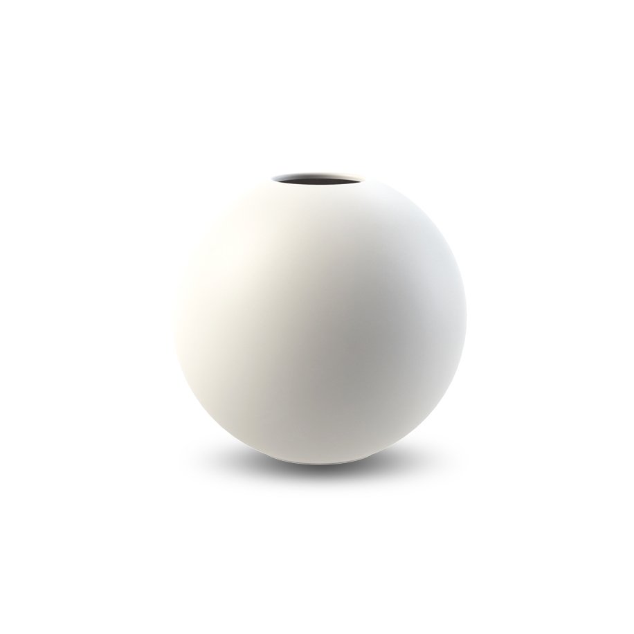 Ball maljakko white 8 cm