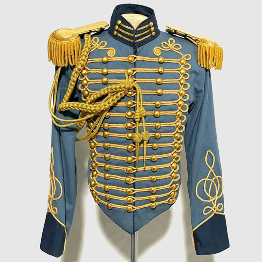Buy Men's New General Ceremonial Gold Braiding Hussar Jacket, Men's Fashion  Jacket, Shoulder Aguillette Are Not Included in Price online