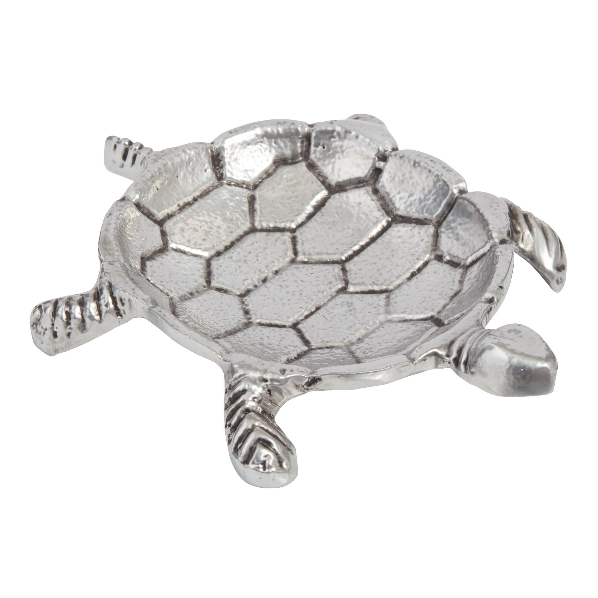 Silver Metal Turtle Trinket Dish by World Market