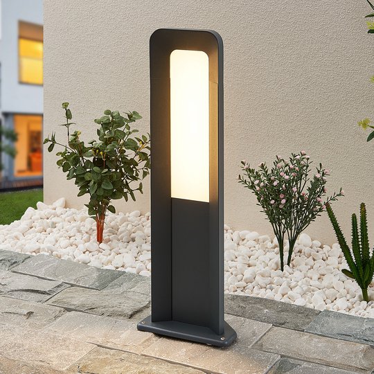 Lucande Secunda -LED-pollarivalaisin, korkeus 50cm
