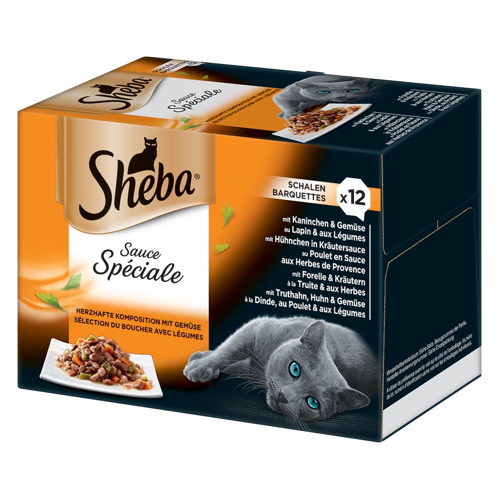 Sheba Tray Multipack - Select Slices in Gravy Mixed Selection 48 x 85g