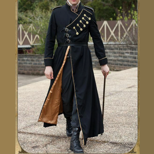 New Napoleonic Uniforms, Men's Black Wool Jacket Custom Made Tunic  Steampunk
