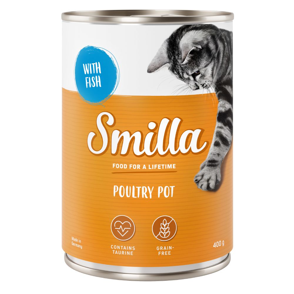 24 x 400g/800g Smilla Wet Cat Food - Special Price!* - Tender Meat Mix Mixed Pack (24 x 400g)