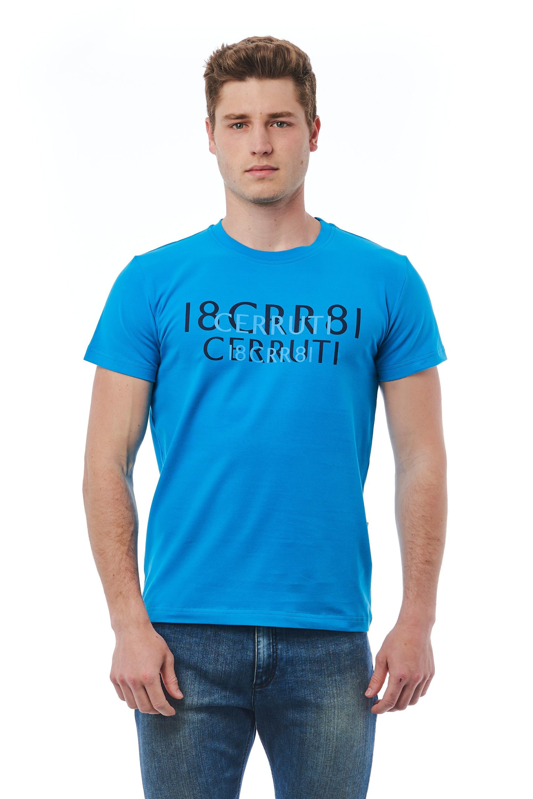 Cerruti 1881 Men's Azzurro T-Shirt Light Blue CE1409826 - M
