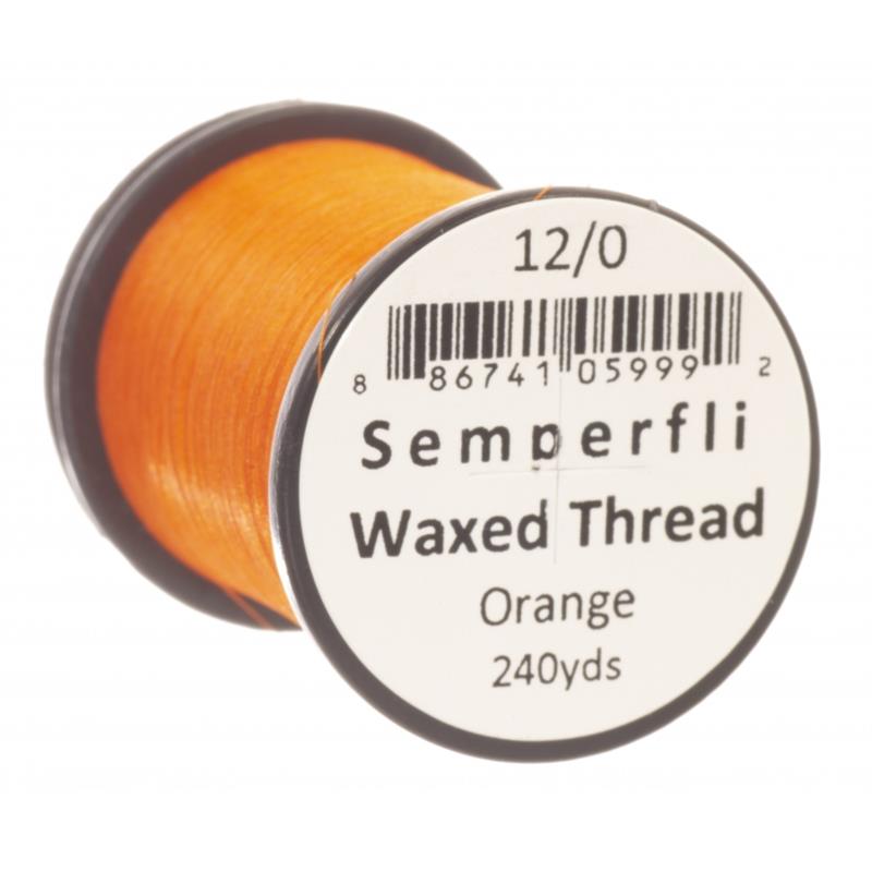 Semperfli Classic Waxed Thread Orange 12/0