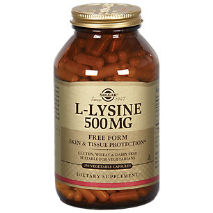 L-Lysine - Free Form - 500 MG (250 Vegetarian Capsules)