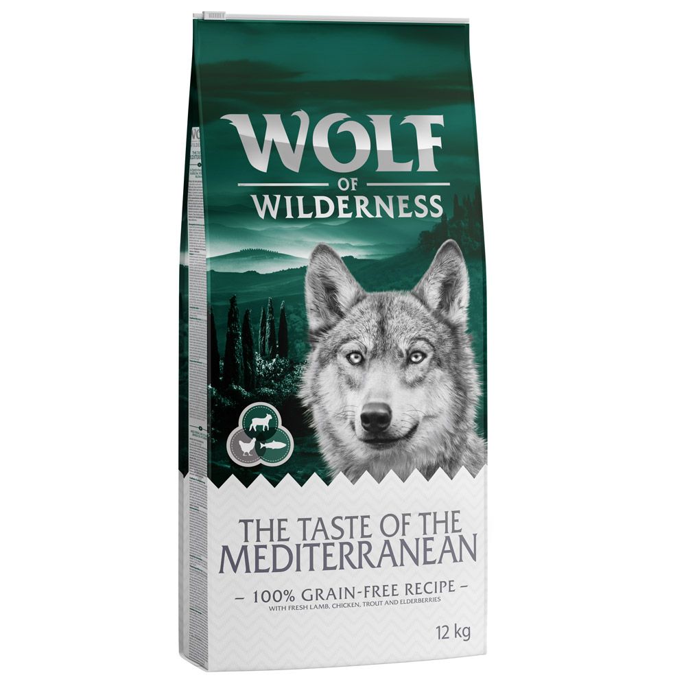 Wolf of Wilderness "The Taste of the Mediterranean" - with Lamb & Trout - 12kg