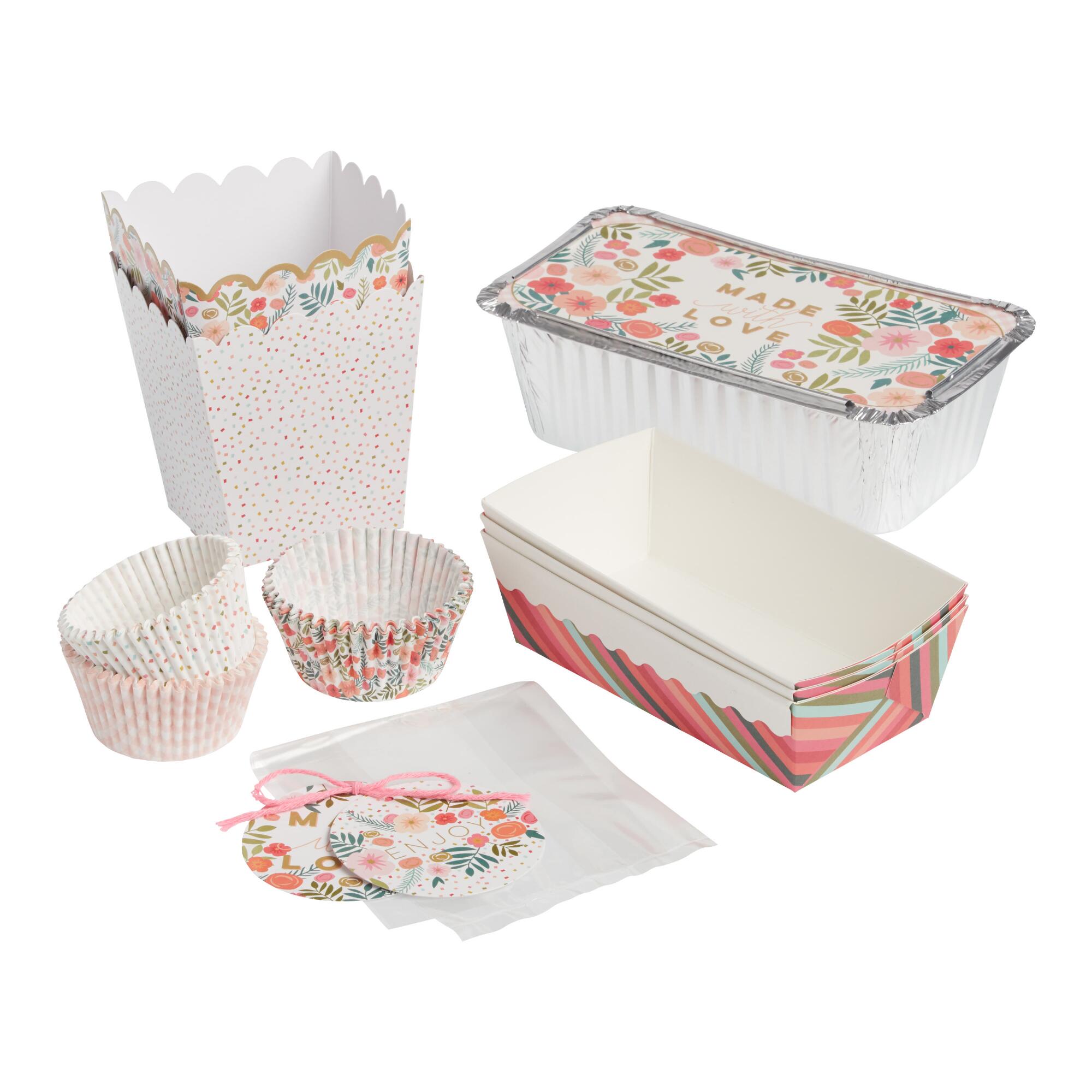 Spring Floral Paper Baking Supplies Collection by World Market