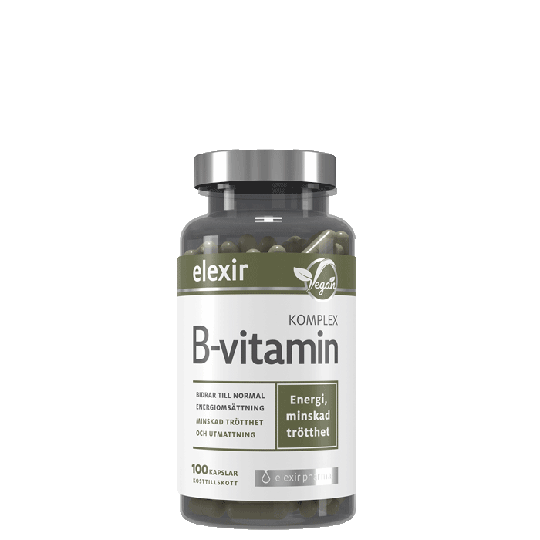 B-vitamin Komplex, 100 veg. kapslar