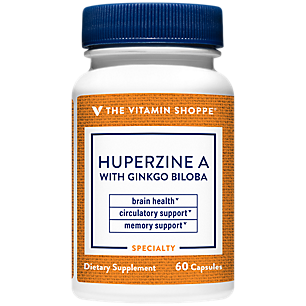 Huperzine A with Ginkgo Biloba - Supports Brain & Memory Health (60 Capsules)