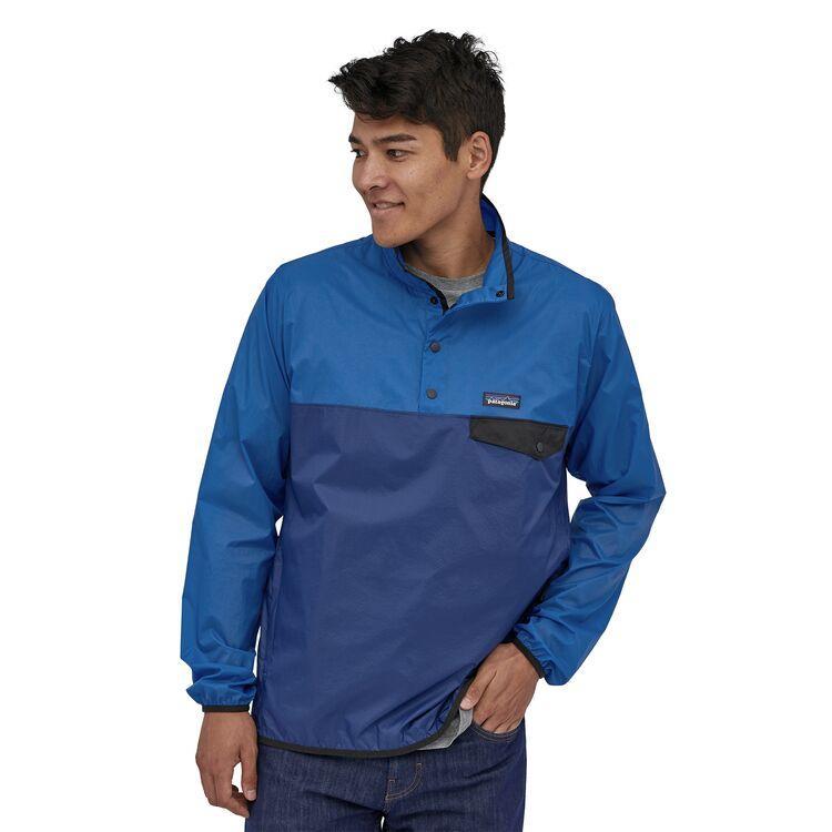 Patagonia Houdini® Snap-T® Pullover - 100% recycled nylon, Superior Blue / S