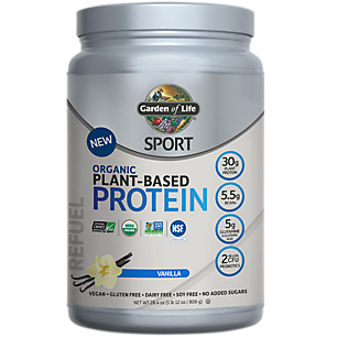 Sport Organic Plant Based Protein - Vanilla (1 Lb. 12 oz. / 38 Servings with 1 Scoop)