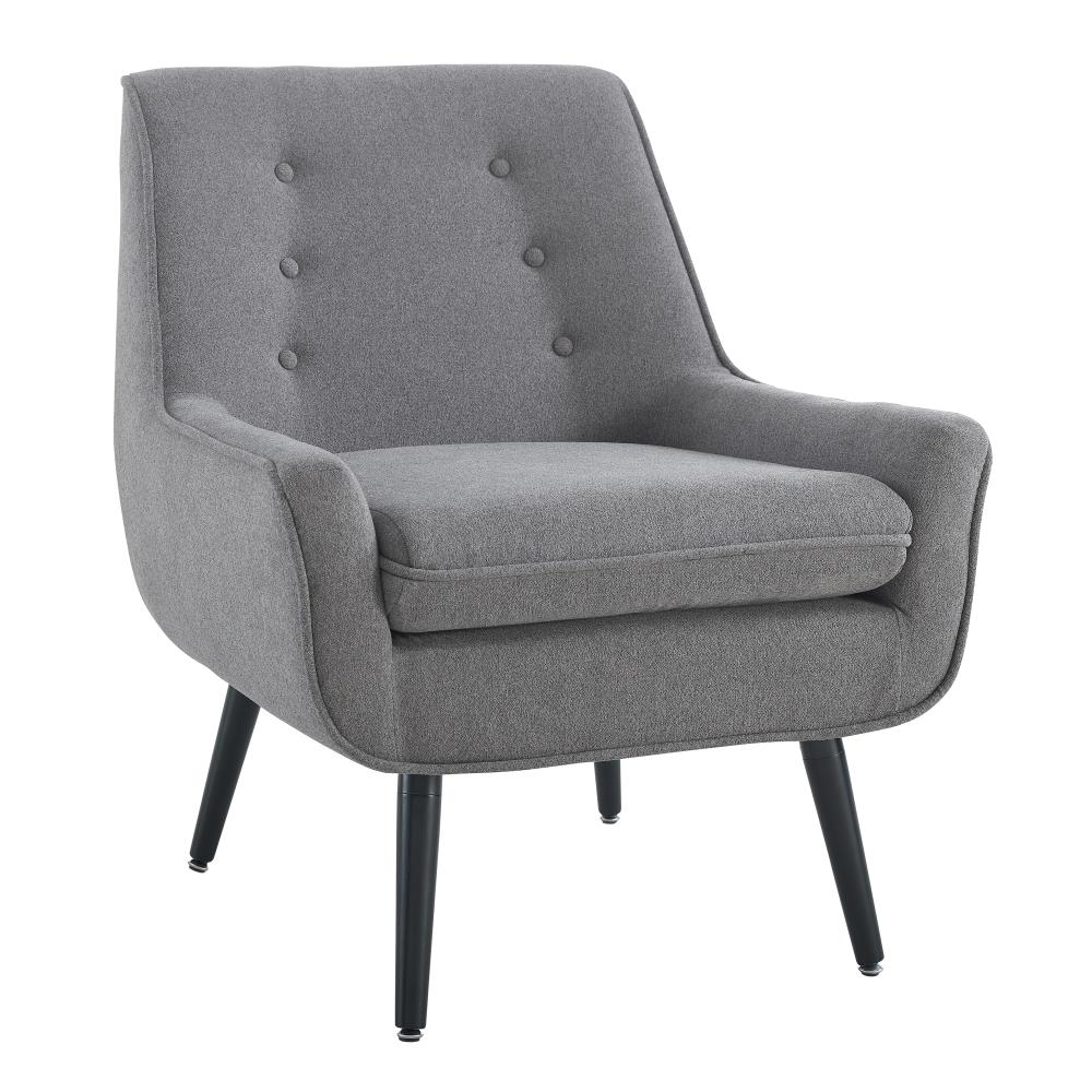 Linon Trellis Casual Gray Blend Accent Chair | 368360GRY01U