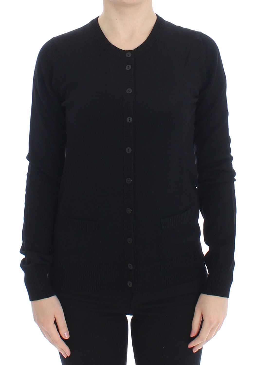 Dolce & Gabbana Women's Wool Button Cardigan Black SIG13365 - IT46|XL