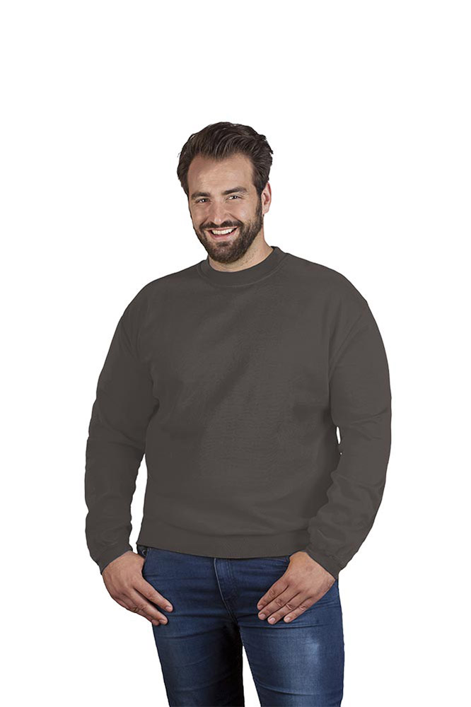 Premium Sweatshirt Plus Size Herren Sale, Jagdgrün, 4XL