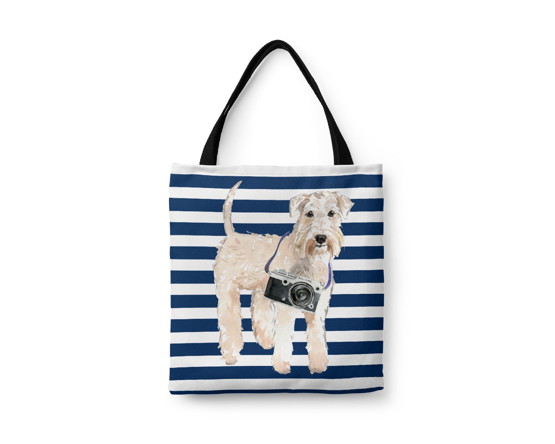 Wheaten Terrier Dog Tote Bag Illustrated Dogs & 6 Travel Inspired Styles. All Purpose For Work & Life. Wheatie Shoulder Bag