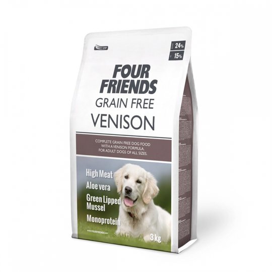 FourFriends Dog Grain Free Venison (3 kg)