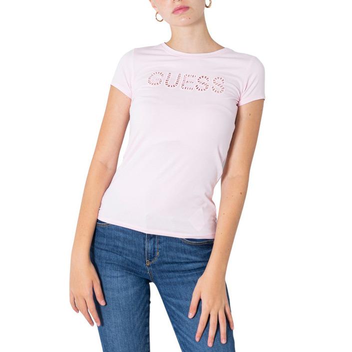 Guess Women's T-Shirt Various Colours 304916 - pink XS