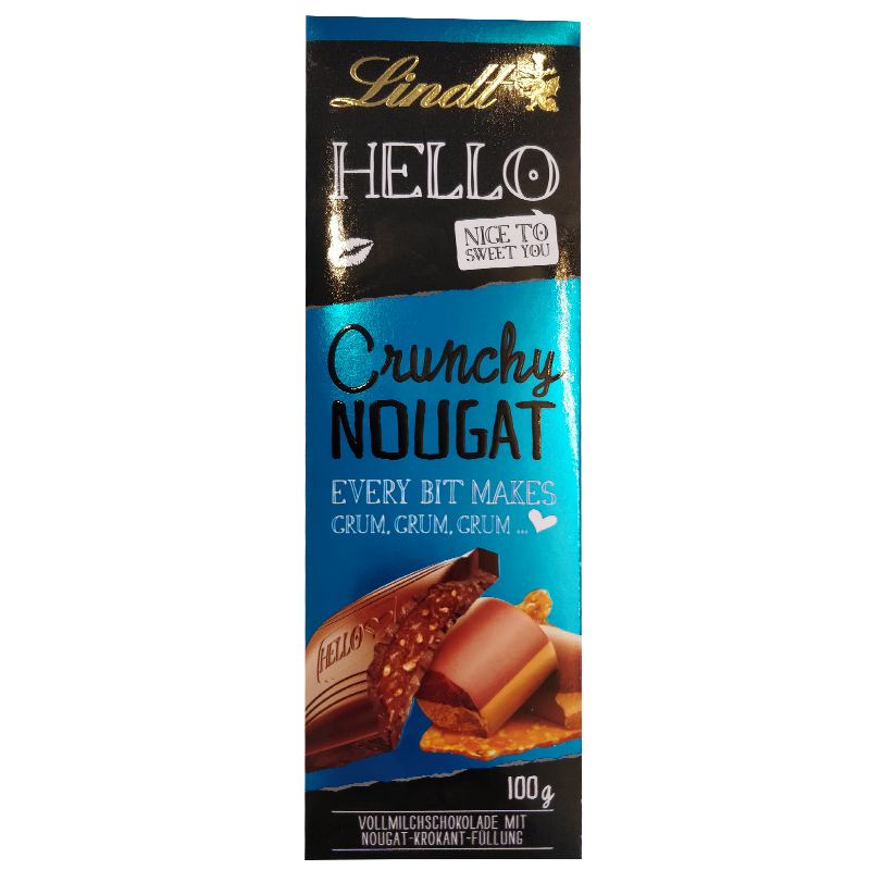 Mjölkchoklad "Crunchy Nougat" 100g - 44% rabatt