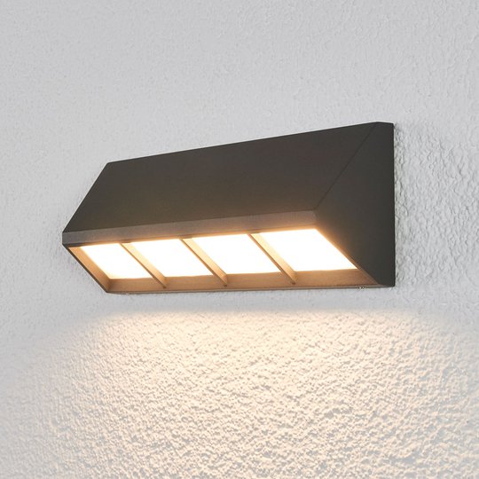 Cedrick – LED-ulkoseinälamppu, tummanharmaa