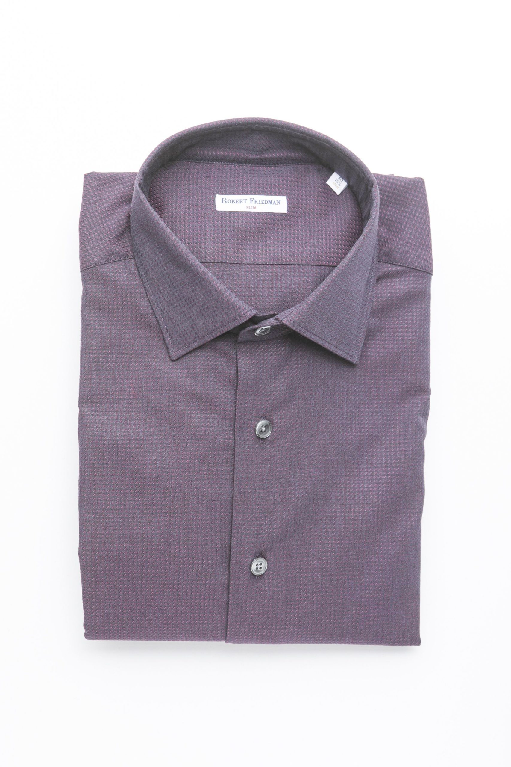 Robert Friedman Men's Shirt Burgundy RO1394999 - IT46 | S