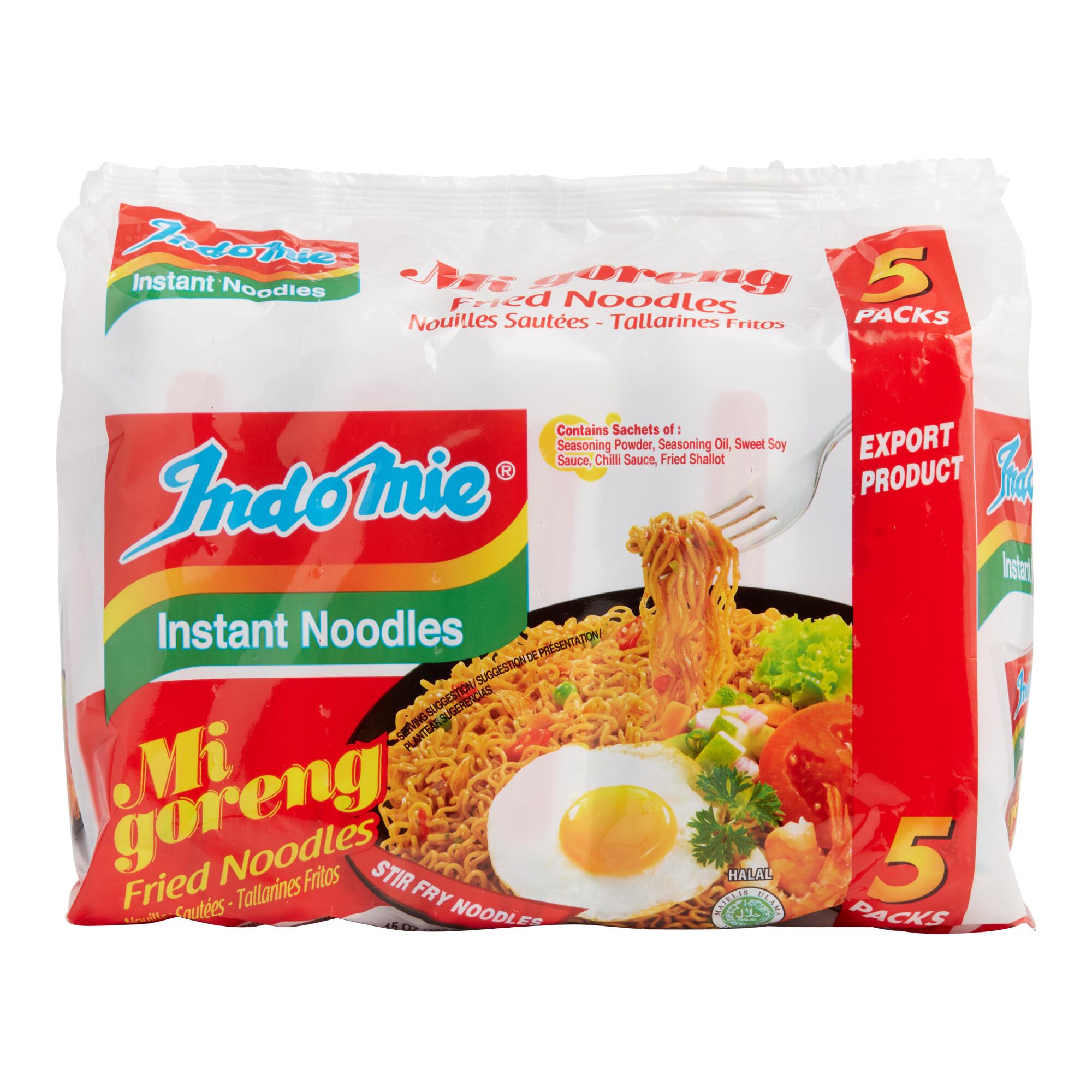 5 Pack Indomie Fried Noodles Set Of 6 by World Market