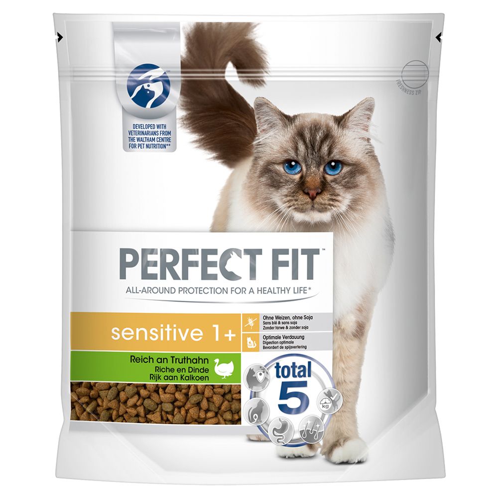 Perfect Fit Sensitive 1+ Rich in Turkey - Economy Pack: 3 x 750g