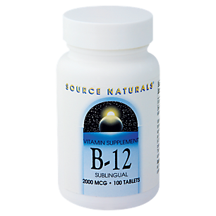 Vitamin B12 Sublingual - 2,000 MCG (100 Tablets)
