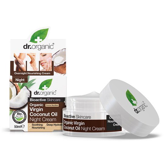 Dr. Organic Virgin Coconut Oil Night Cream, 50 ml