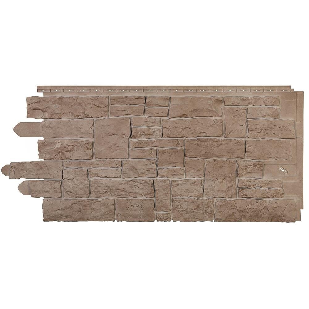 Novik NovikStone SK Stacked Stone 4.93-sq ft Sand Blend Faux Stone Veneer Panel in Brown | 100140006