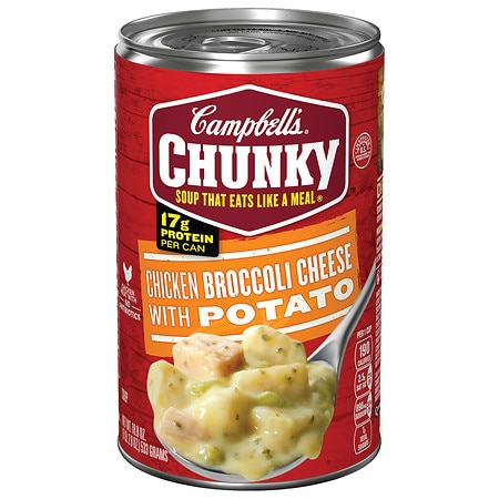 Campbell's Chunky Chicken Broccoli Cheese with Potato Soup - 18.8 oz