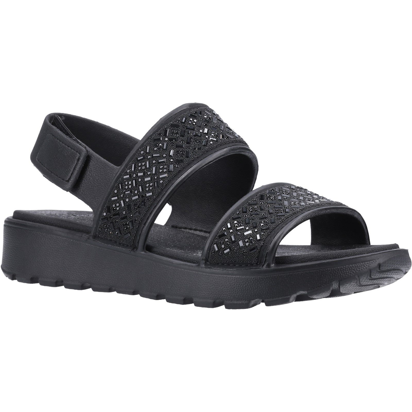 Skechers Women's Footsteps Glam Party Sandal Black 32369 - Black 8