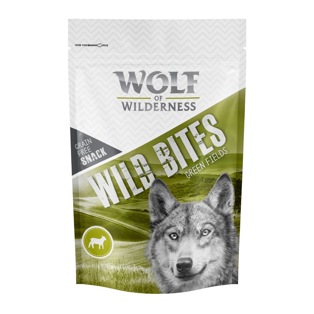 Wolf of Wilderness Wild Bites Dog Snacks "Green Fields" - Lamb - Saver Pack: 3 x 180g