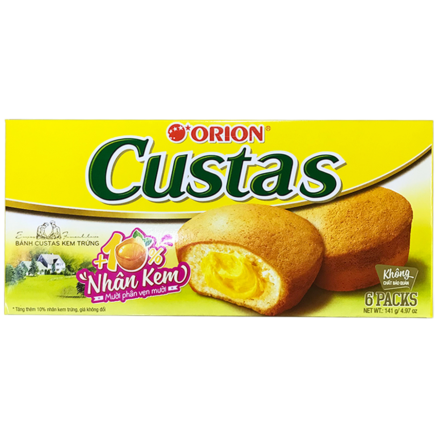 Orion Custas Vanilj Muffins 6-Pack