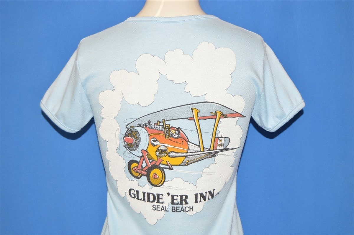 80S Glide "Er Inn Seal Beach California T-Shirt Women's Small