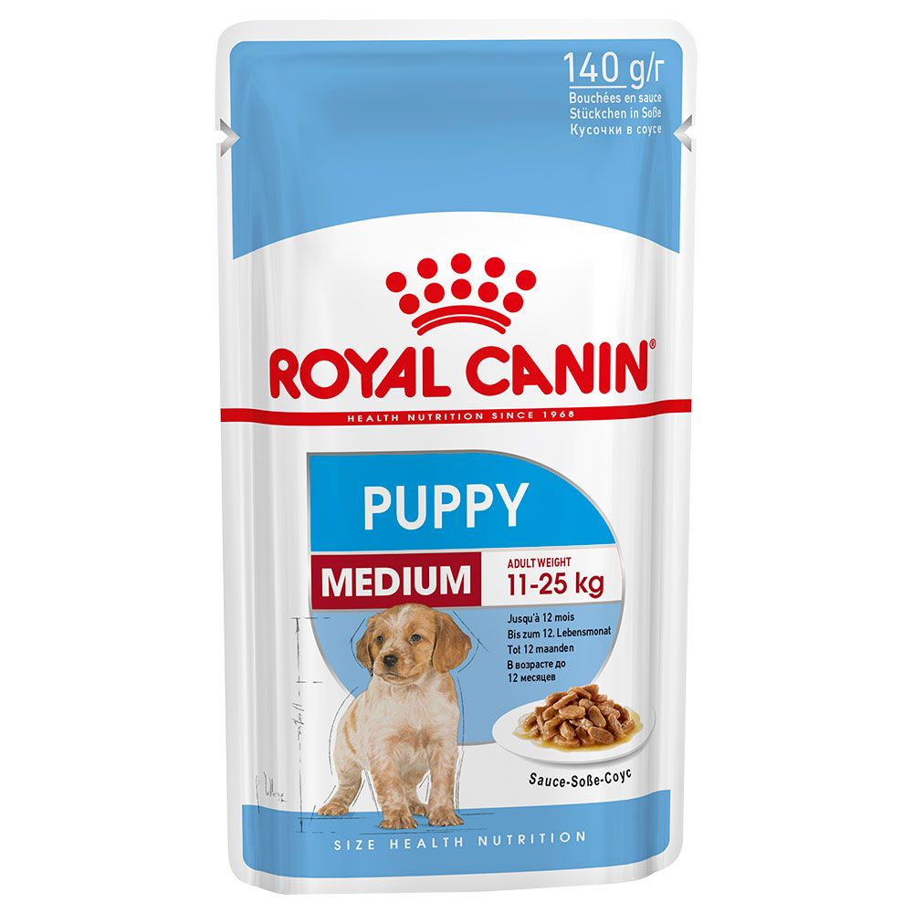 Royal Canin Wet Medium Puppy - Saver Pack: 40 x 140g
